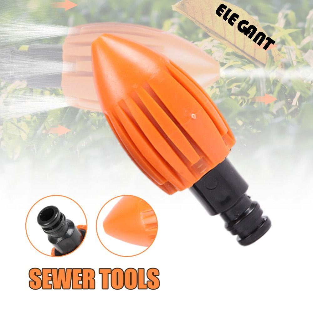 [Elegan] Semprotan Pembersih Pipa Nozzle Downpipe Cleaning Tool Alat Pembersih Tekanan Air Taman Cuci Aksesori Cleaning Nozzle Sewer Flusher Pipe Dredge Flusher