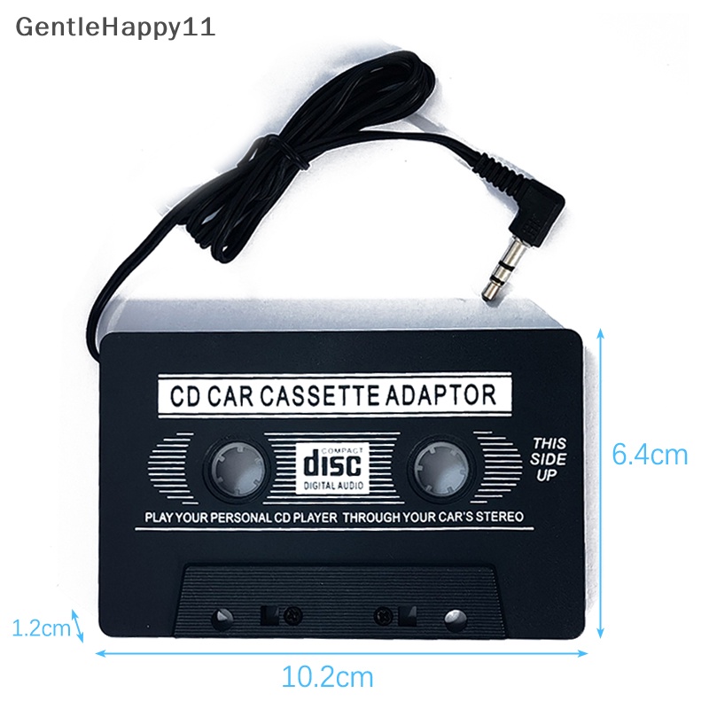 Gentlehappy High Quality Car MP3 MP4 Kaset Tape Adapter Handphone Audio Converter Car Tape Converter Untuk IPod MP3 CD DVD Player id