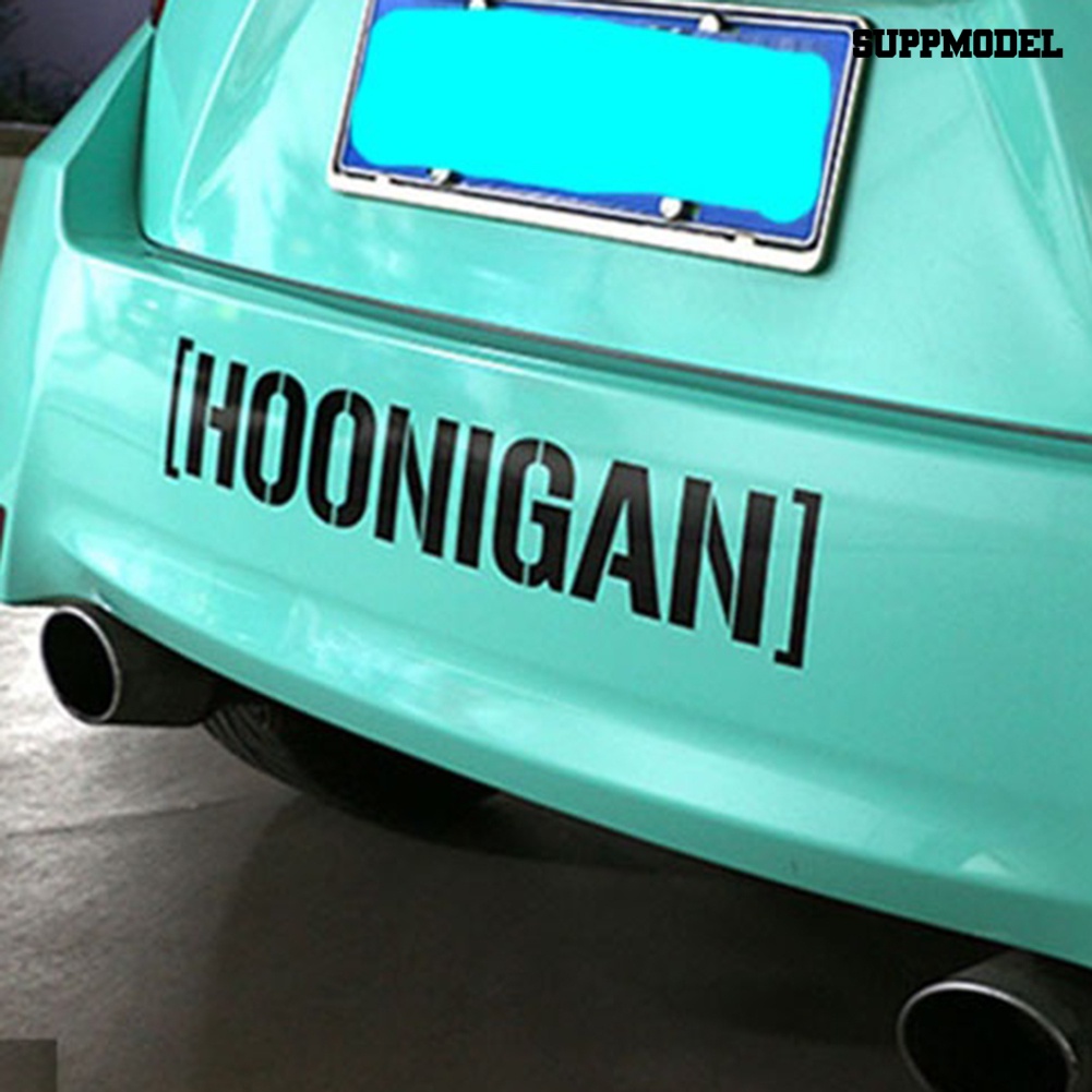 [SM Auto] Hoonigan Print Mobil Jendela Pintu Decals Self-Adhesive Racing Reflektif Stiker