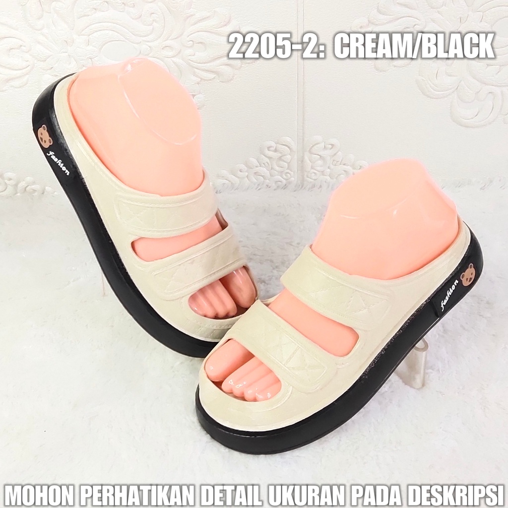 Sandal Wanita Terbaru 2205 2 Sendal Karet BAN 2 Viral Kekinian AntiAir SDLWW