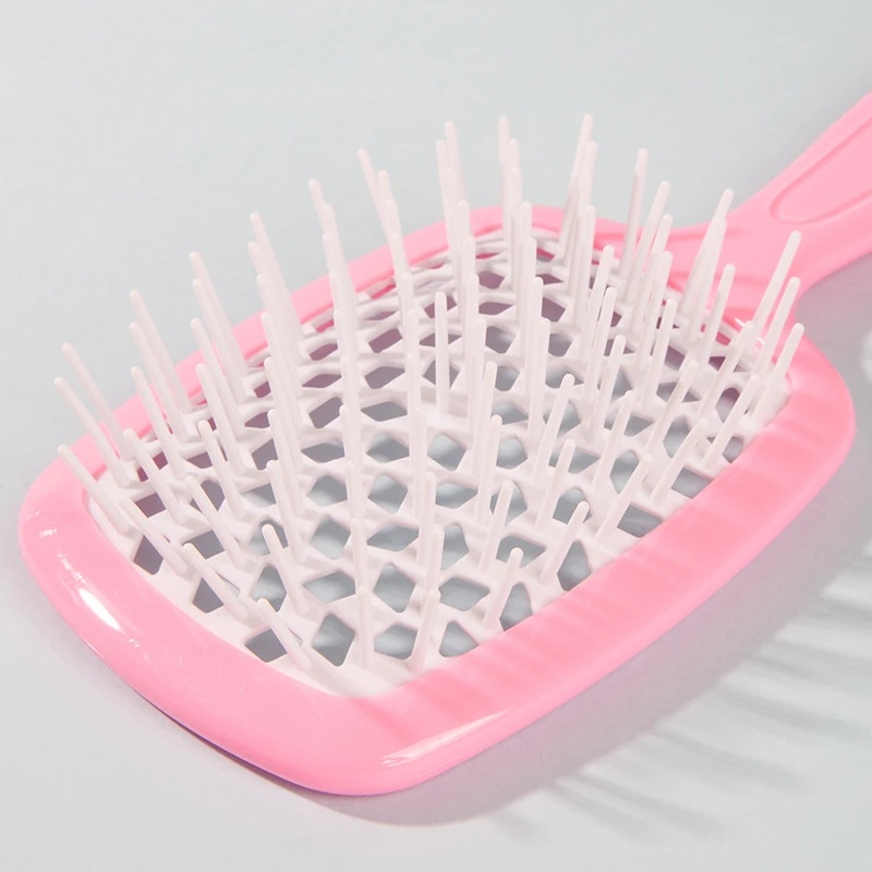 [Unggulan] 1pc Mesh Sisir Berlubang Plastik Gigi Lebar Sisir Cepat Kering Sikat Rambut Mengembangkan Udara Bantal Sisir Pijat Kulit Kepala Sisir Wanita Perempuan Alat Styling Hairdressing Salon Supply