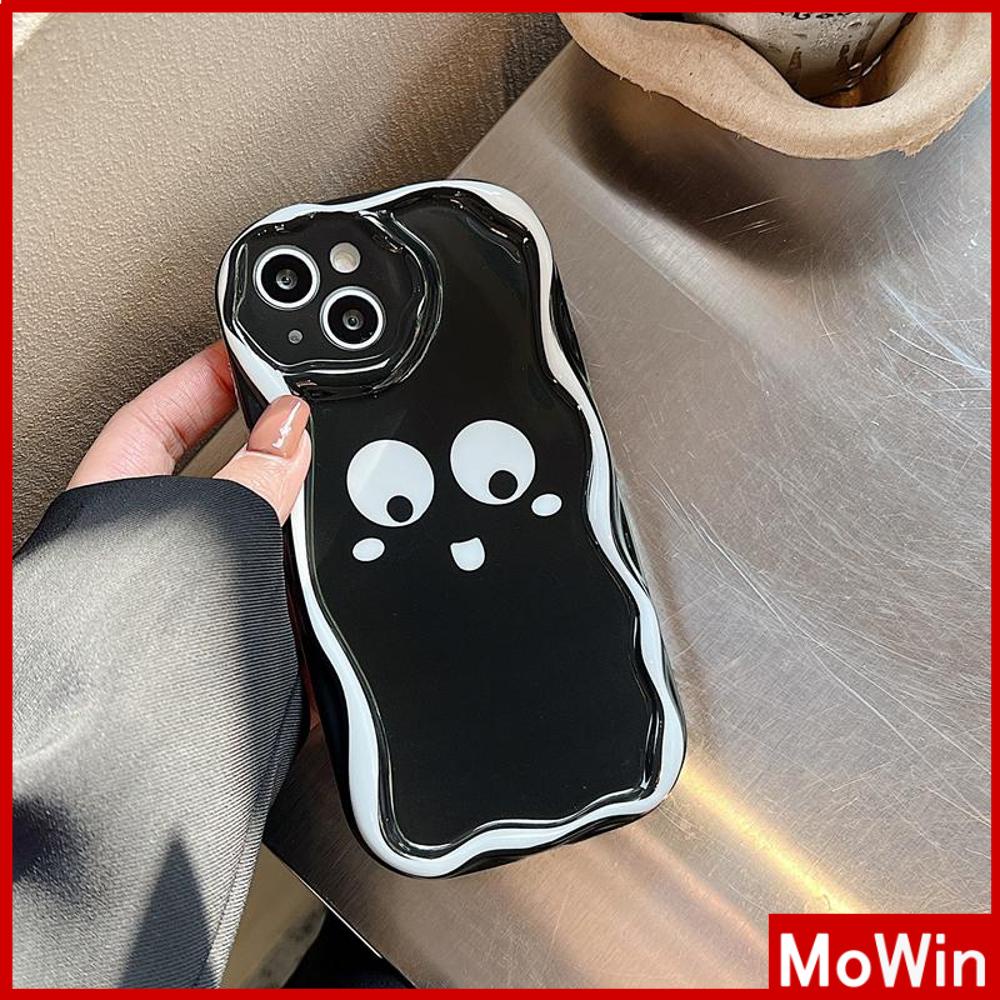 For iPhone 14 Pro Max iPhone Case 3D Curved Edge Wave Clear Phone Case TPU Airbag Shockproof Camera Case Cute Funny Emoji Compatible with iPhone 13 Pro max 12 Pro Max 11 xr xs max