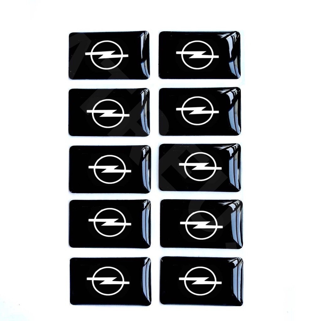 10pcs Steering Wheel 3D Stiker Pintu Jendela Saklar Tombol Lencana Dekorasi Aksesoris Mobil Untuk Opel Corsa Vectra Astra g H J K Insignia Vivaro Zafira Mokka