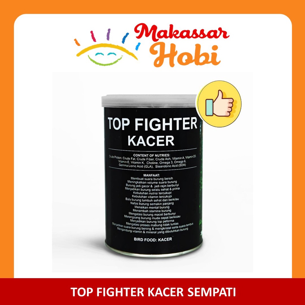 Top Fighter Kacer Sempati Pakan Lomba Burung Juara Berkicau Gacor dll