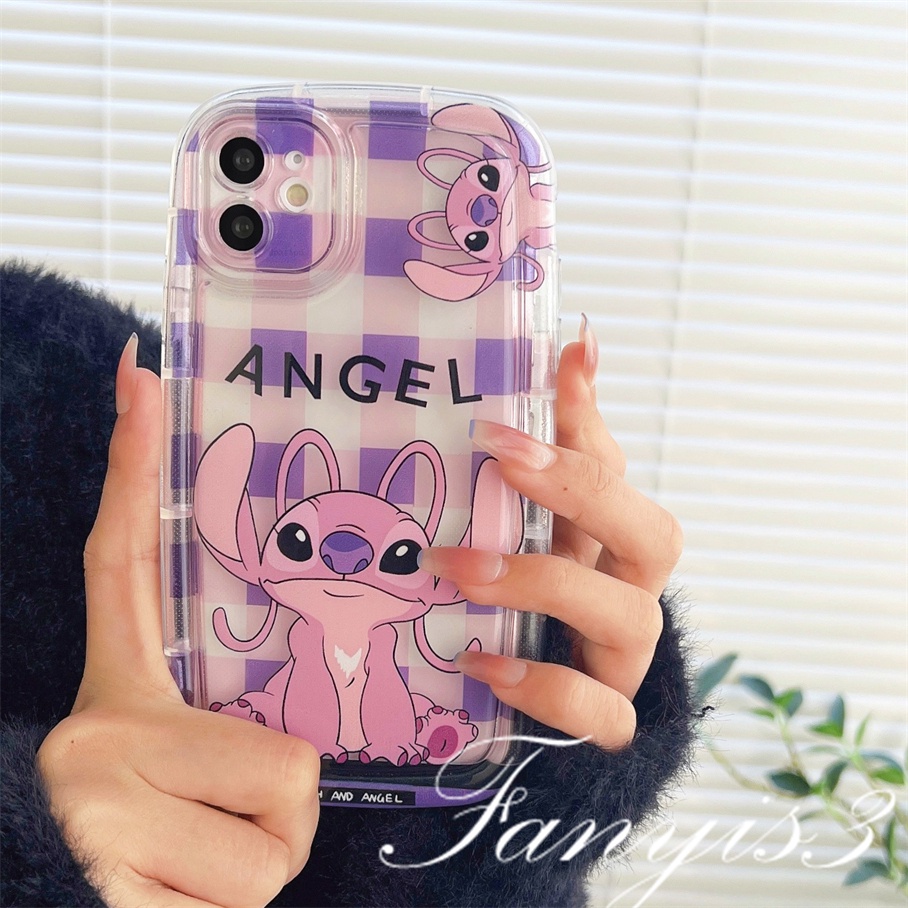 Compatible For IPhone 14 13 12 11 Pro Max X XR Xs Max 8 7 Plus SE 2020 Kompatibel Untuk Stitch Lying Dog Sabun Telepon Case Bening TPU Soft Cover