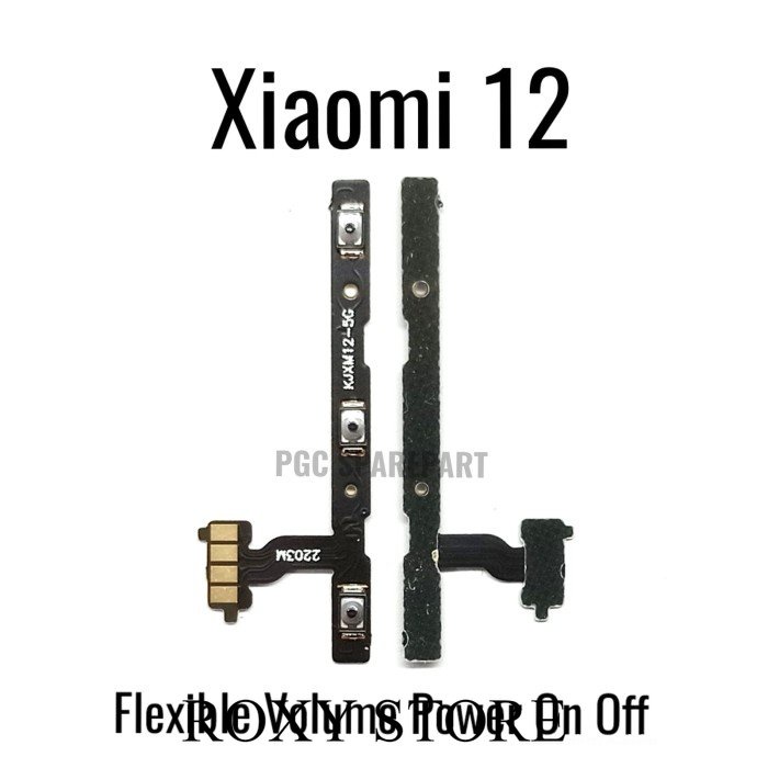 OrI Flexible Volume Power On Off Xiaomi Mi 12 / Mi12 201123G 2201123C