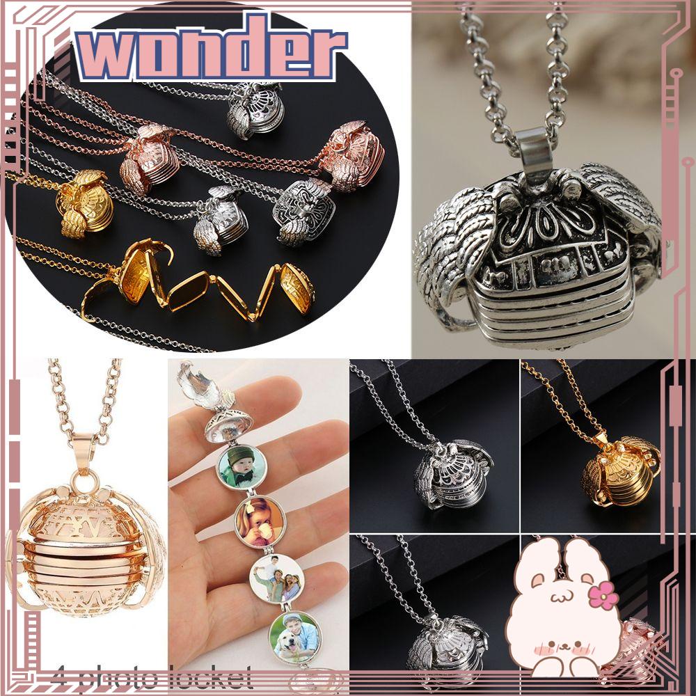 Wonder Magic Box Kalung Album Foto Pribadi Perhiasan Fashion Liontin Foto4Per5