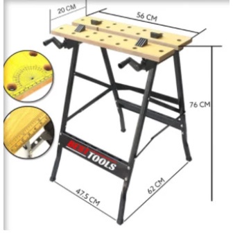 SIMPLE!! Meja kerja Folding WorkBench Meja Portable Gergaji kayu