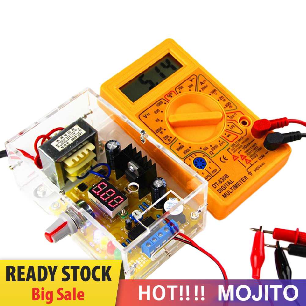 Lm317 Adjustable Power Board Kit 1.2V-12V Regulator Tegangan Power Supply DIY Kit