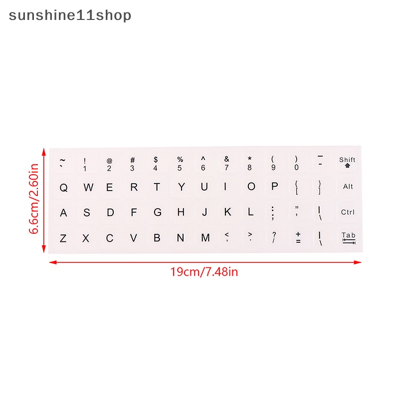 Sho PC Desktop Keyboard Matte Sticker Koreksi Key Change Stickers Full Keyboard N