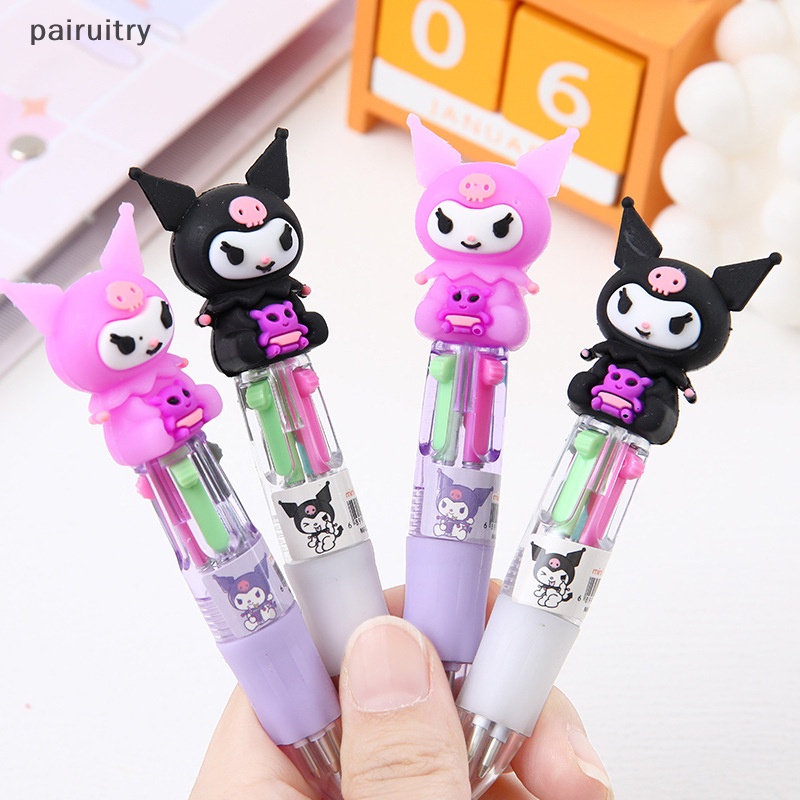 Prt Random Kartun Hewan Bola Pulpen Pacha Anjing Telinga Besar Anjing Multicolor Pulpen Lucu Warna-Warni Graffiti Tangan Rekening Spidol Alat Tulis PRT