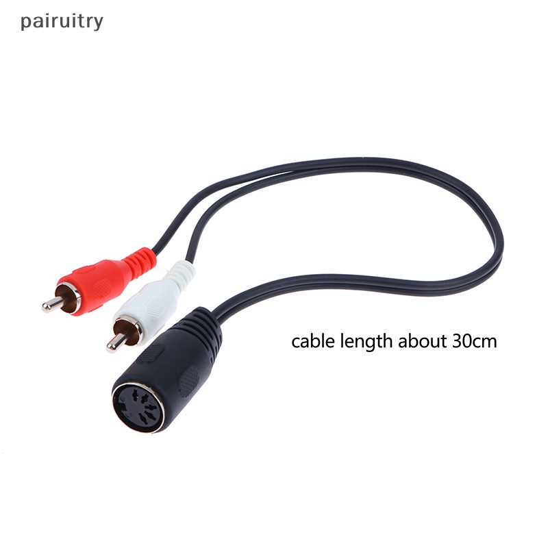 Prt 5pin Din Female To 2kabel RCA Male Plug AMP Profesional Grade Audio Kompatibel Dengan Sistem Quad Stereo Bang &amp; Olufsen Naim PRT