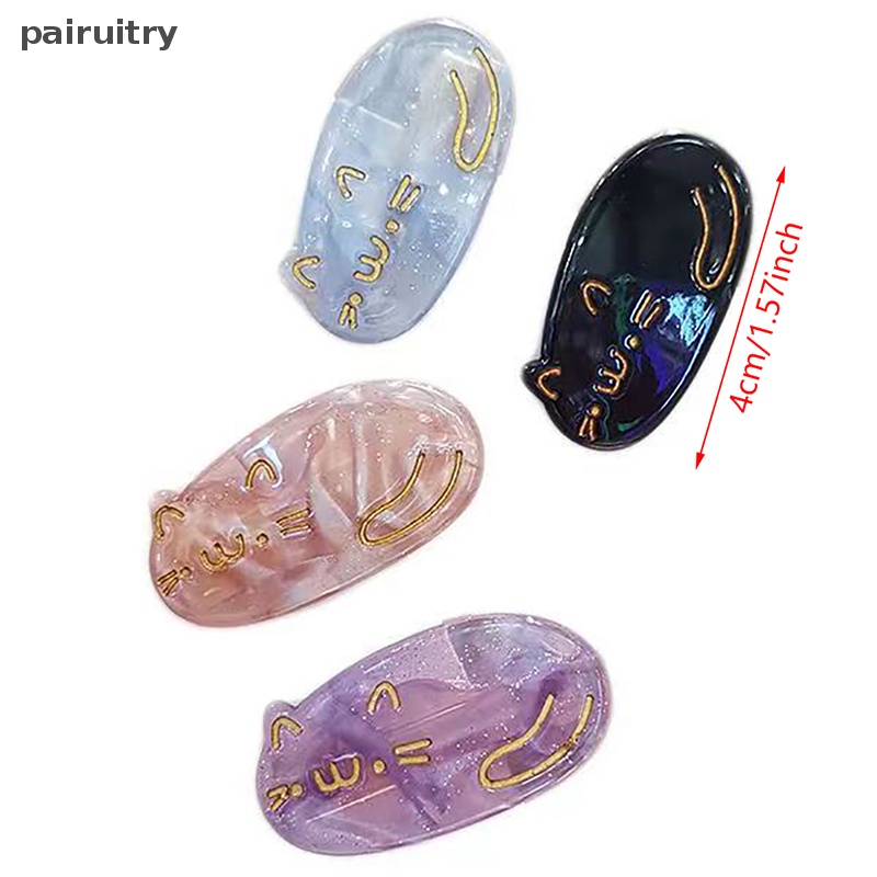 Prt Lucu Kucing Kecil Asetat Jepit Rambut Untuk Wanita Gadis Hair Clip Korea Manis Headband Jepit Fashion Aksesoris Rambut Anak Ornamen PRT