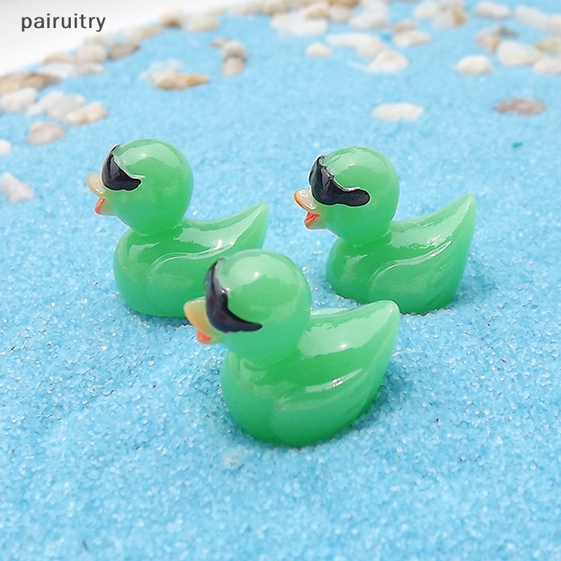 Prt 5pcs Mini Resin Bebek Spektakuler Ornamen Miniatur Angka Bebek Kecil Micro Peri Taman Lanskap Aquarium Rumah Boneka PRT