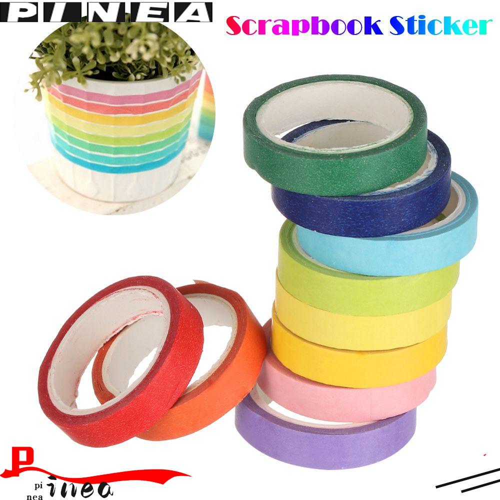 Nanas 10PCS/box Washi Tape DIY Stiker Scrapbook Hias Lucu