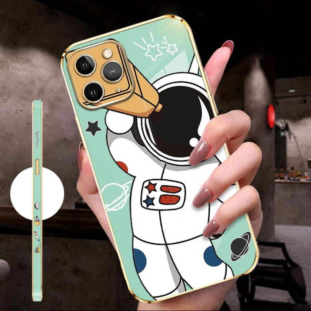 Cute Cartoon Astronaut Phone Case for Vivo V11 V11PRO X21S V15 V15Pro V17 V20 V20SE V214G/5G/ V21S V