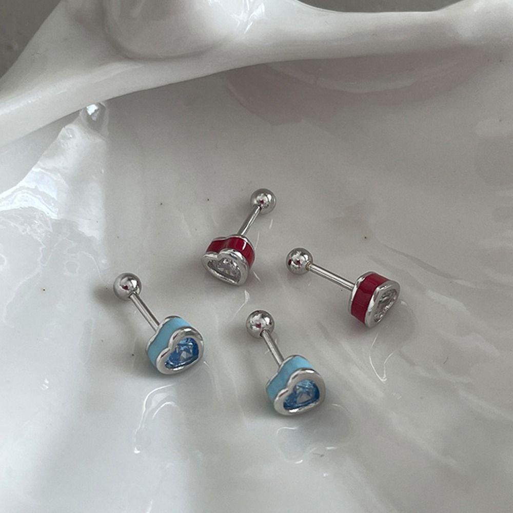 Mxbeauty Anting Wanita Serbaguna Chic Desain Niche Fashion Perhiasan Berlian Imitasi Tembaga Sederhana Gaya Korea Earrings