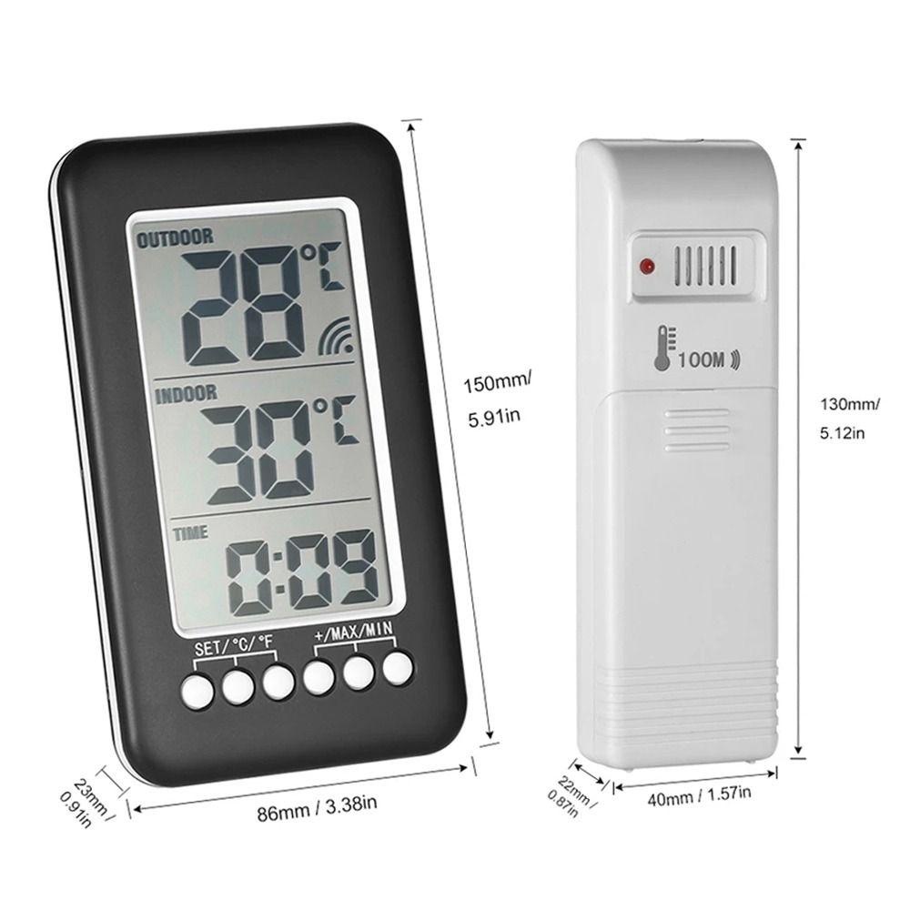 TOP Termometer Digital Wireless Kulkas Freezer Jam Rumah Tangga