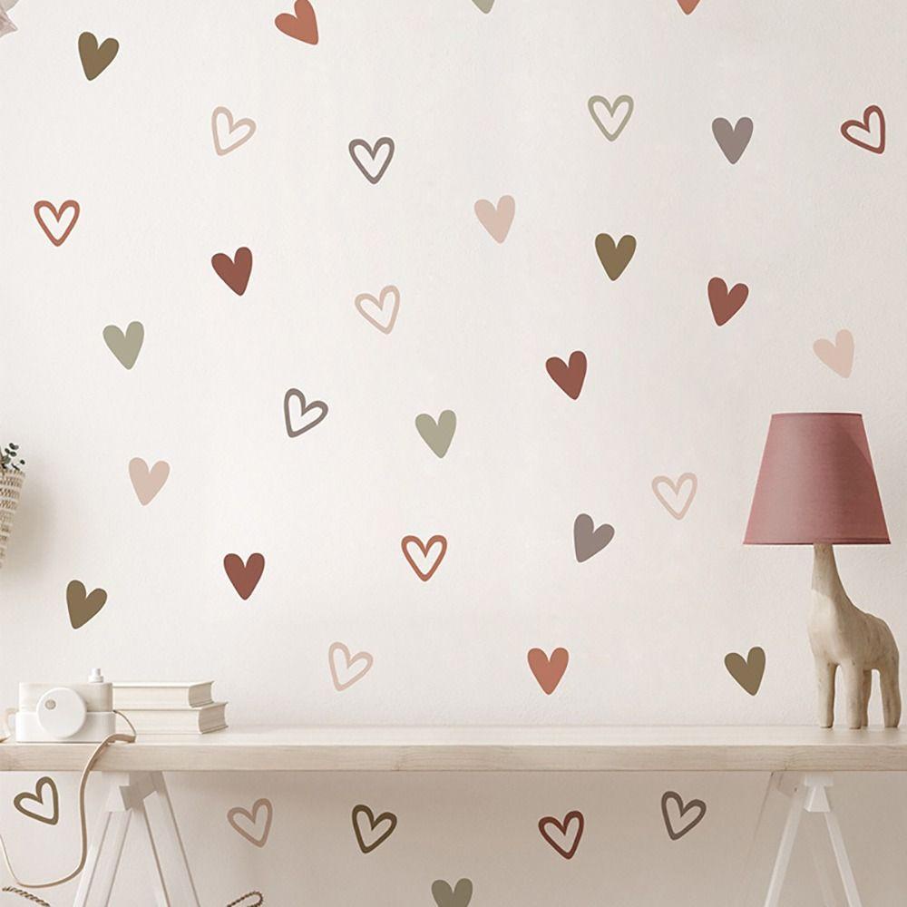 Populer 10pcs Wall Decal Reusable Love Nursery Room Dekorasi Rumah