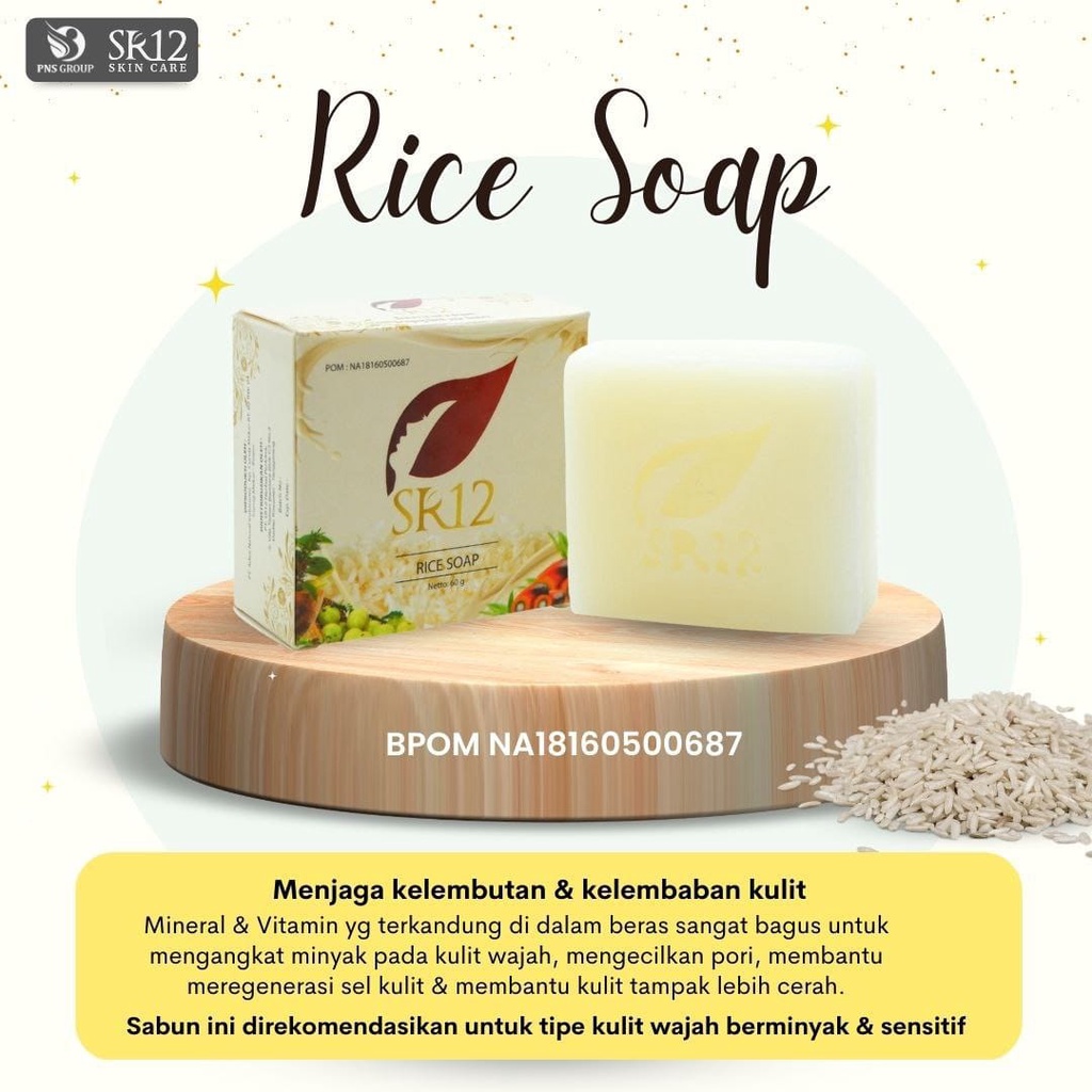 Sr12 Herbal Skincare - Aneka Sabun Muka SR 12 Kopi Coffee Soap, Ricesoap, Honeysoap, MilkyRicesoap, Bulussoap Original