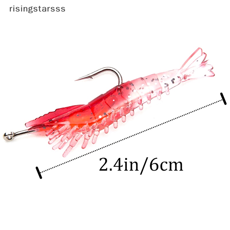 Rsid Span-new 3g-60mm 4warna Luminous Udang Cumi Malam Memancing Jigs Lure Bass Umpan Lembut Jelly