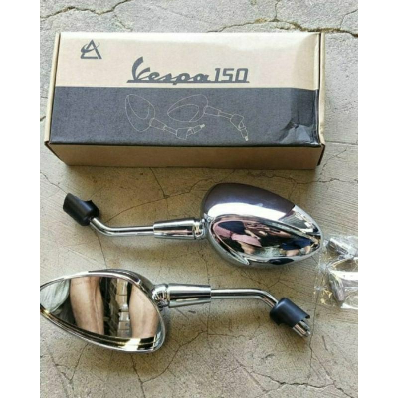 SPION MODEL VESPA150 CHROME HITAM UNIVESAL NMAX VARIO PCX SCOOPY BEAT MIO W175