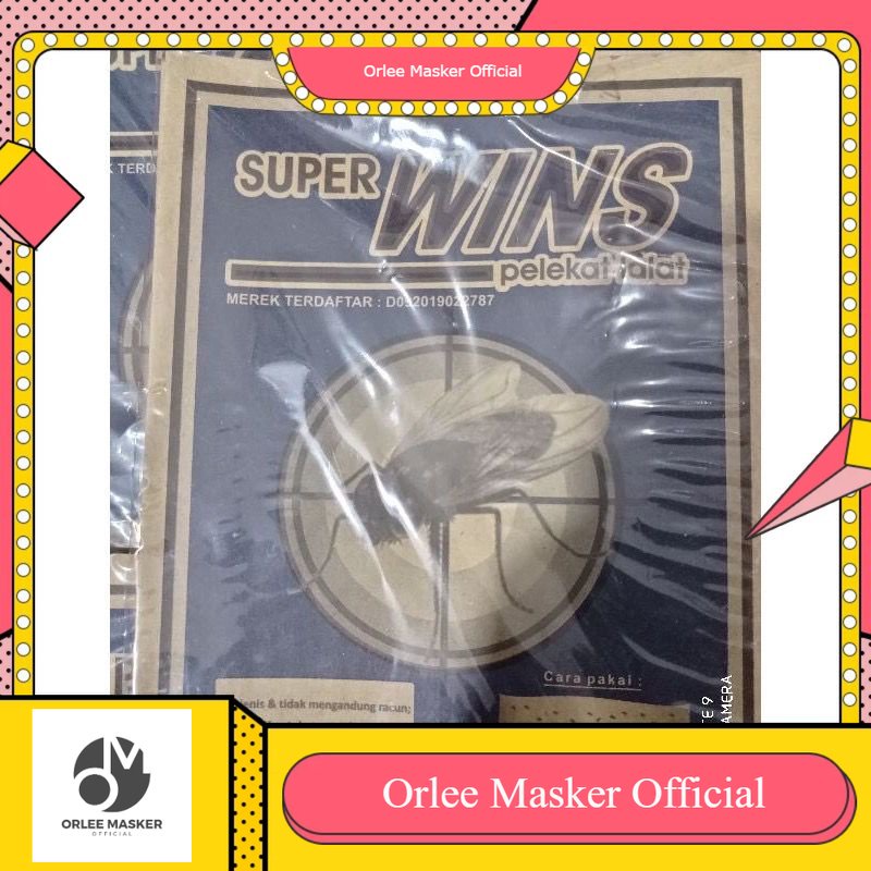 LEM LALAT SUPER WINS, 1 pak (isi 10 lembar) super lengket MURAH dan ORIGINAL, TIDAK BERBAHAYA