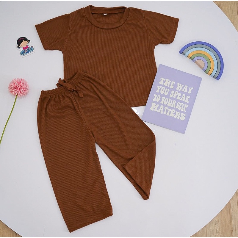 BEFAST - ZFS OOTD WANITA ONESET NESYA / JENNA RIB SET / Setelan Wanita Keluaran Terbaru / Outfit Daily Wanita Remaja ABG Trendy / Oneset Polos Casual Wanita / Fashion Kekinian Remaja ABG Trendy / Set Atasan Kaos Lengan Pendek+Celana 3/4