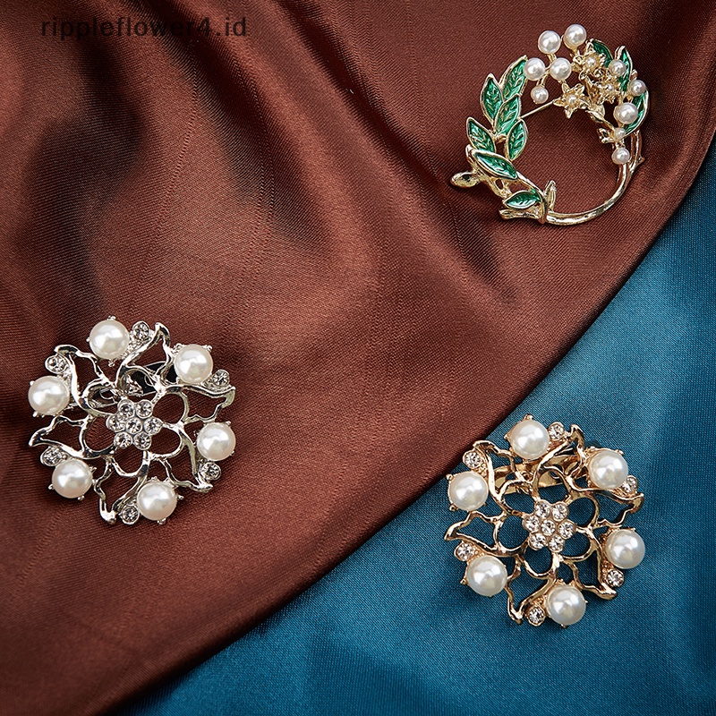 {rippleflower4.id} Fashion Sederhana Enamel Alloy Bros Pin Lencana Aksesoris Perhiasan Hadiah Untuk Teman~