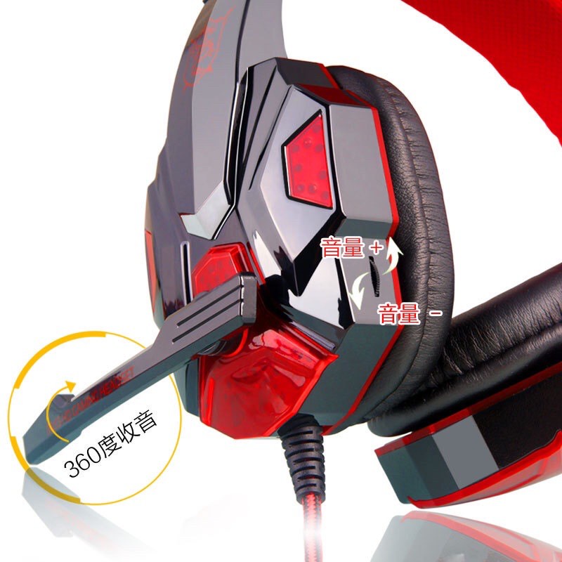 [ SY 830 / SY 850 ]HEADPHONE GAMING LED LAMPU /HEADSET GAMING LAMPU LED COLOURS TYPE SY830MV+ FREE KABEL SPILTER 2 in 1