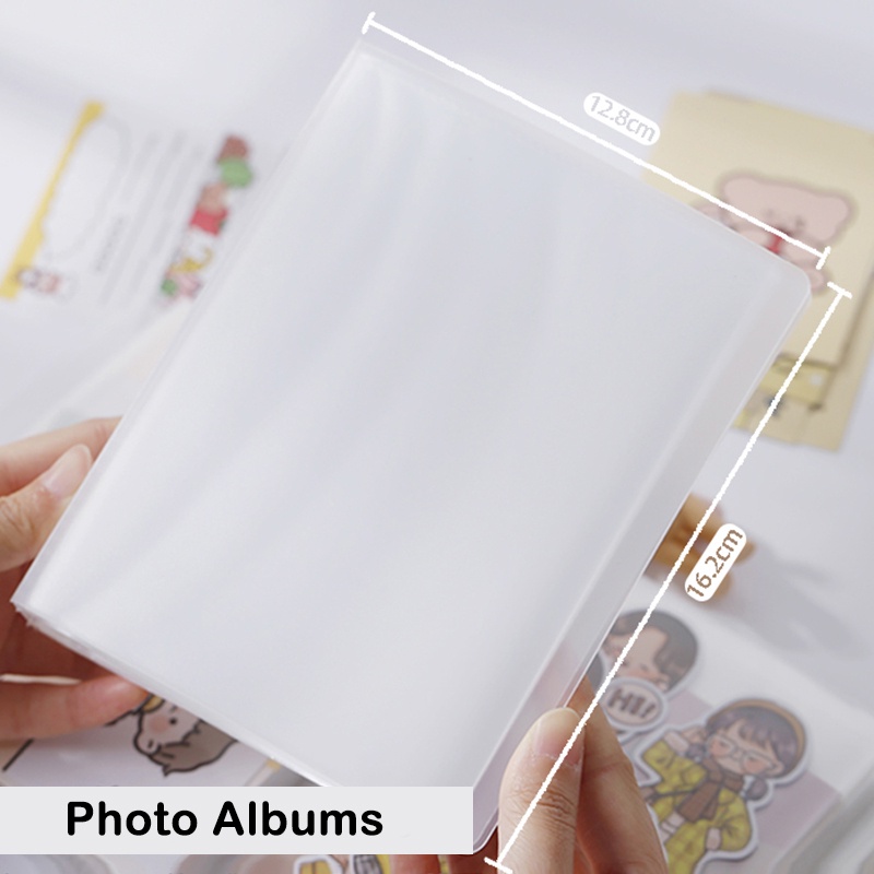 40lembar Album Foto A6 Frosted Transparan Anti Air Kapasitas Besar Photo Postcard Storage Book