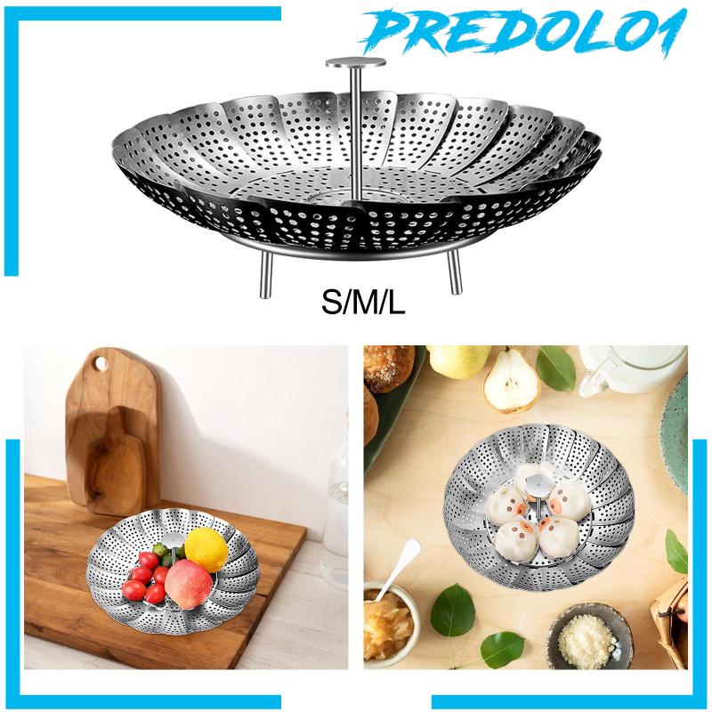 [Predolo1] Keranjang Steamer Sayur Sayuran Veggie Non Gores Collapsible Lotus Steamer Basket