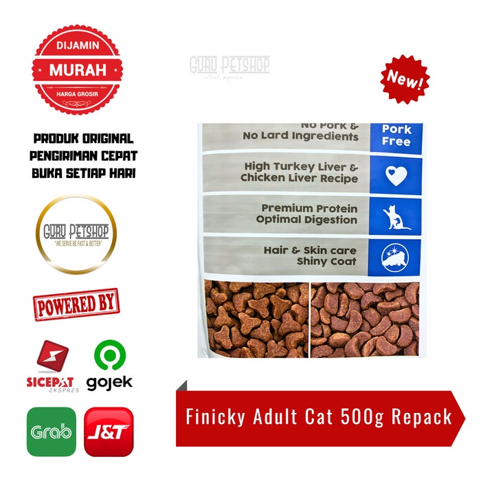 Raja Fit Finicky 500g Makanan Kucing Rewel Pemilih Rajafit Finicky