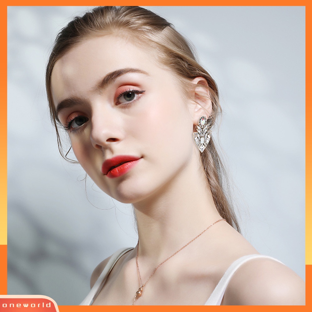 [WOD] Wanita Fashion Berlian Imitasi Berlebihan Bohemian Ear Stud Earrings Perhiasan Hadiah