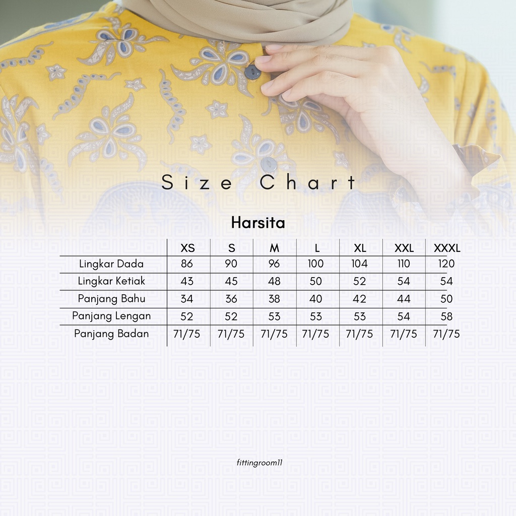 FITTINGROOM11 Blouse Batik -  Harshita Blouse Bunga