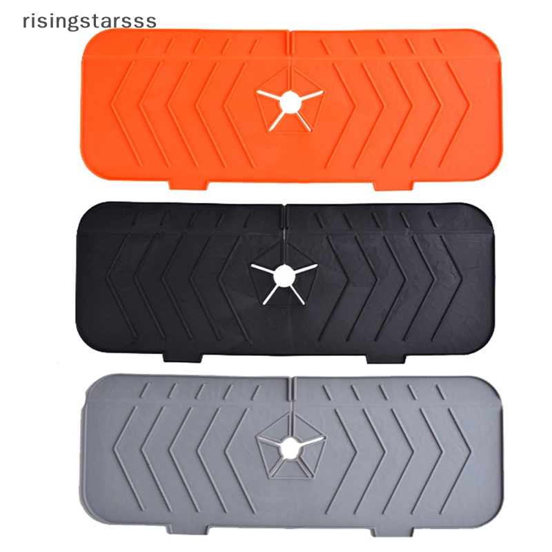 Rsid Span-new Keran Dapur Penyerap Mat Sink Splash Guard Silicone Faucet Splash Catcher Pelindung Meja Untuk Kamar Mandi Dapur Gadget Jelly