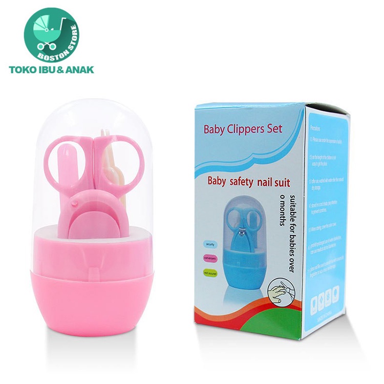 Bostonstore Alat potong kuku bayi Perawatan Bayi 4 in1 Gunting kuku Bayi