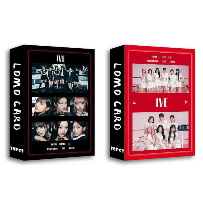 30pcs /box IVE Album WAVE LOVE DIVE Photocards Kartu Lomo Kpop Postcards