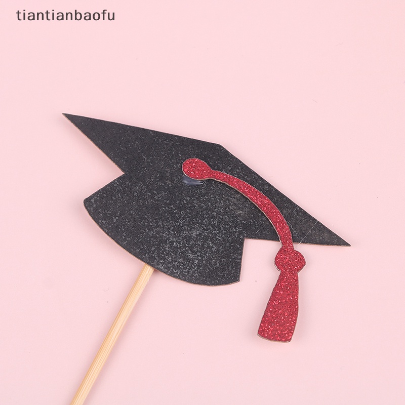 [tiantianbaofu] 12pcs Topper Kue Dekorasi Pesta Musim Wisuda Untuk Butik Akad Wisuda