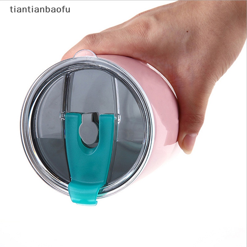 [tiantianbaofu] 30oz Sealing Bottle Cover Splash Spill Proof Tutup Plastik Polos Untuk Tumbler Cup Butik