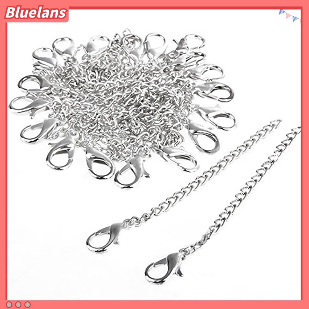 [BLS] 20pcs Fashion Perak Berlapis Gelang Kalung Extenders Rantai Temuan Perhiasan