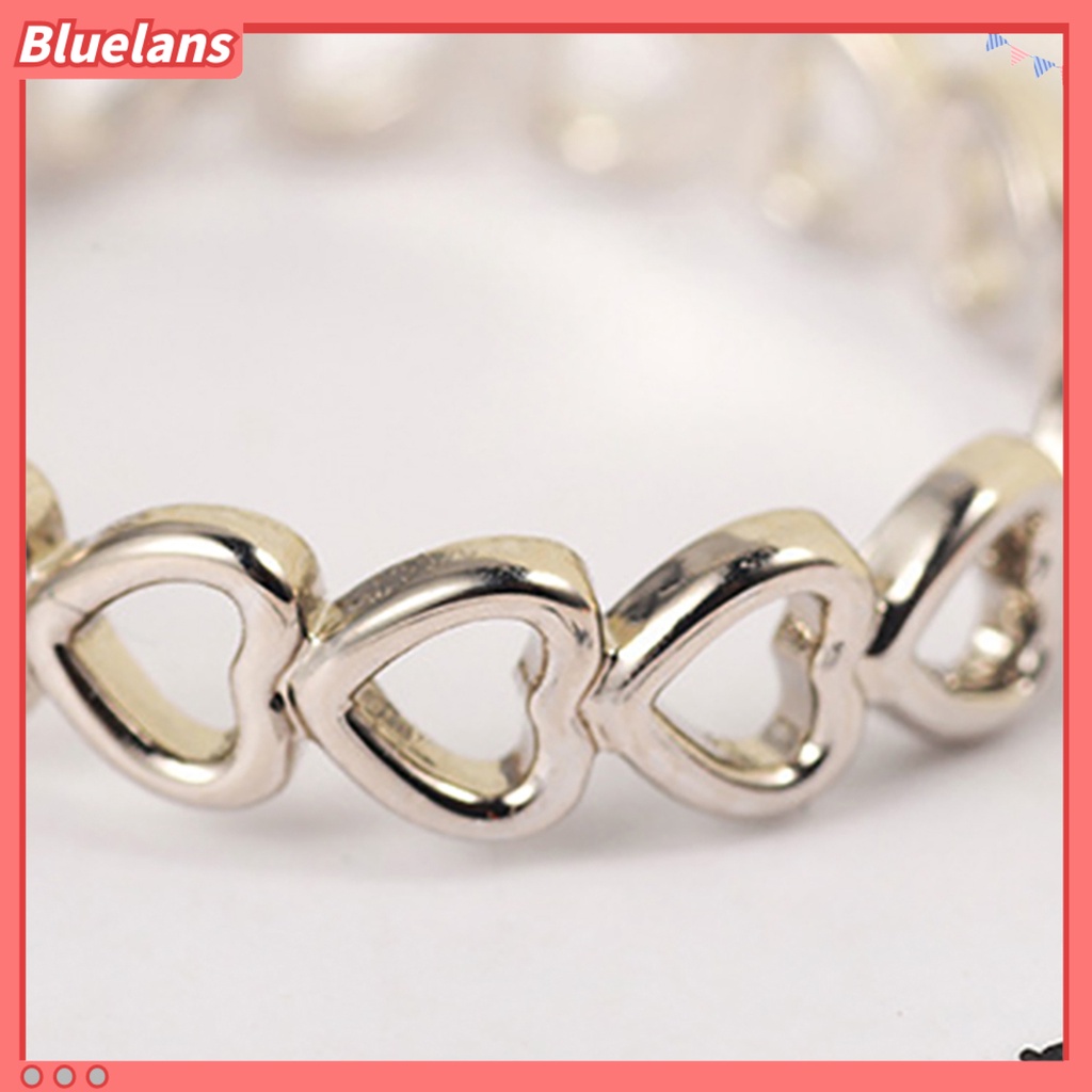 [BLS] Cincin Hias Elegan Tembaga Hollow Love Heart Ring Untuk Pernikahan