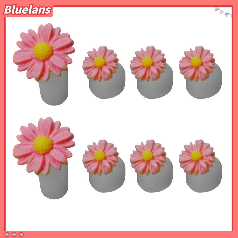 [BLM] 8pcs Bunga Bulat Jantung Silikon Pemisah Jari Kaki Pembatas Spacer Alat Nail Art