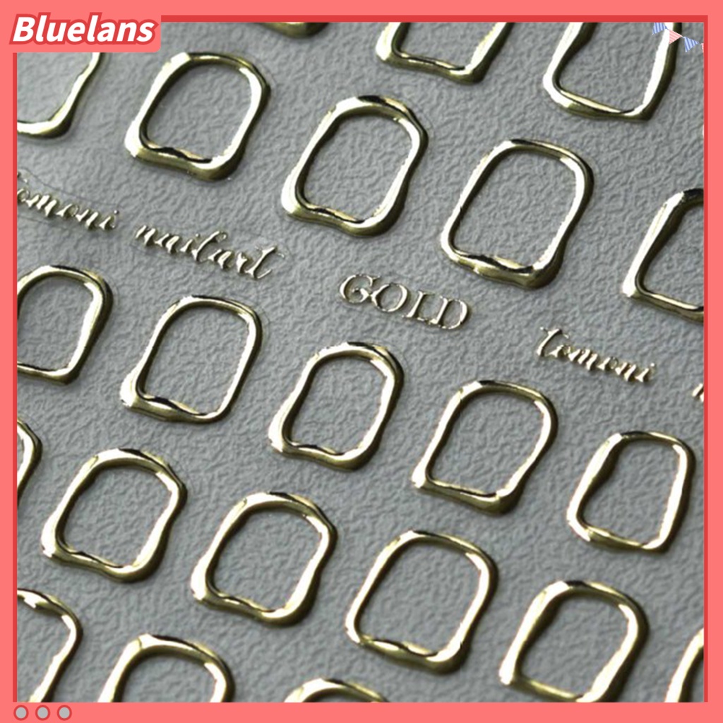 [BLM] Stiker Kuku Bentuk Kreatif Tahan Air Kertas Shiny Halus Manicure Sticker Nail Art Dekorasi Untuk Wanita