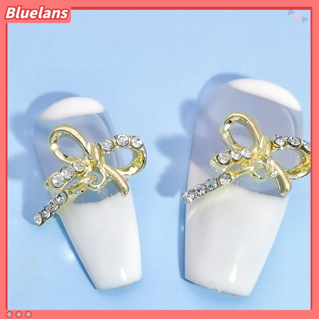 [BLM] 10pcs Hiasan Kuku Permukaan Mengkilap Berlian Imitasi Tahan Luntur Warna Cerah Tahan Karat Berkilau Alloy 3D Nail Jewelry Decoration Manicure Charms Untuk Salon Kuku