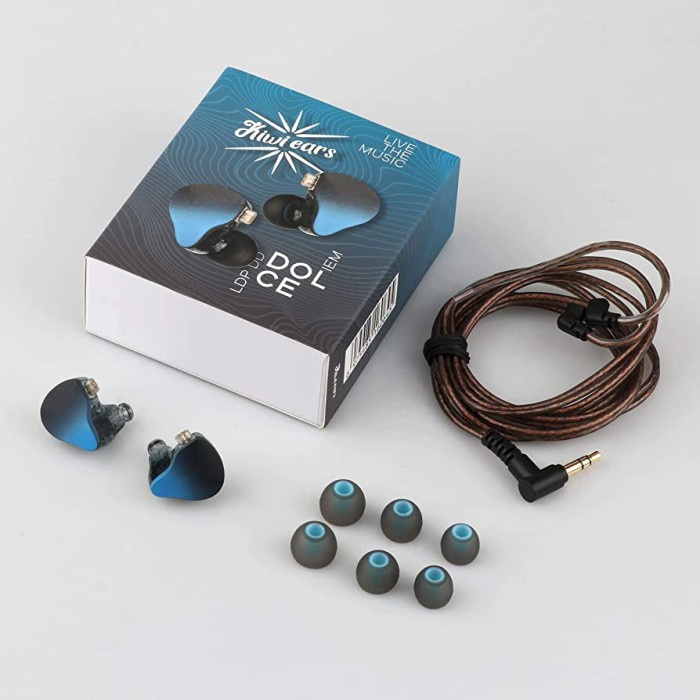 Kiwi Ears Dolce 10MM LDP Dynamic Driver In Ear Monitor Earphone