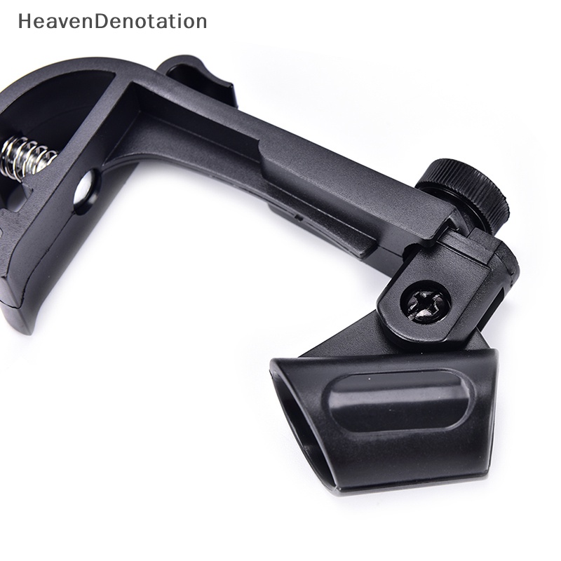 [HeavenDenotation] 1pc Plastik Klip On Adjustable Rim Drum Shock Mount Microphone Mic Clamp Holder HDV