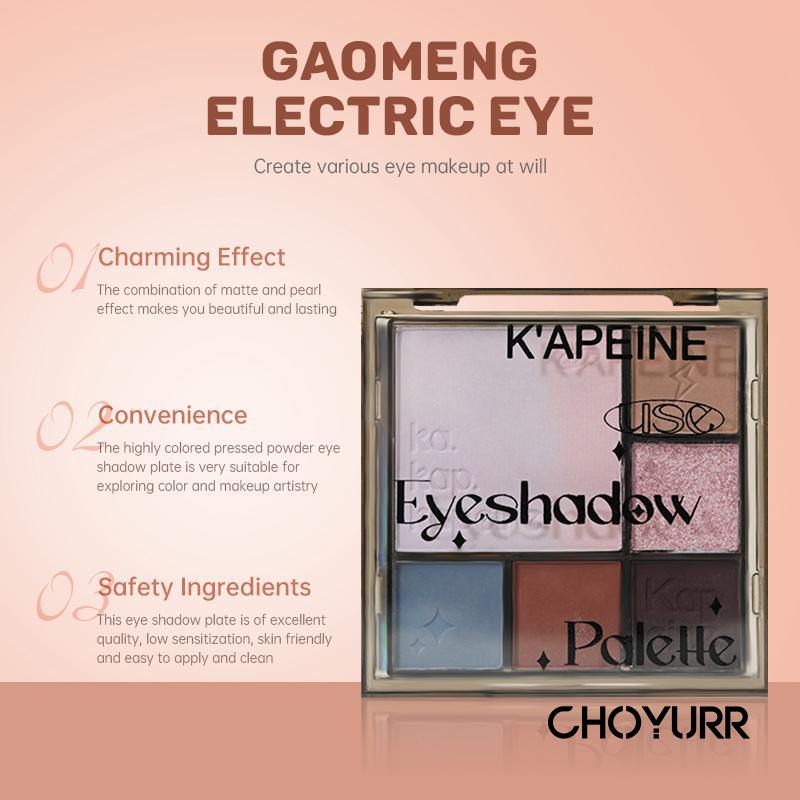 【COD】K'APEINE 3 IN 1 Eyeshadow Palette Gradien Warna Eyeshadow &amp; Blusher &amp; Shadow Eyeshadow Multifungsi -CH