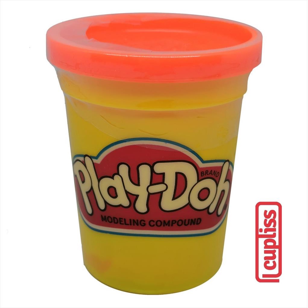 Play Doh Dough Can 4 OZ Orange 112 Gr PlayDoh Single Tub Lilin Original Compound