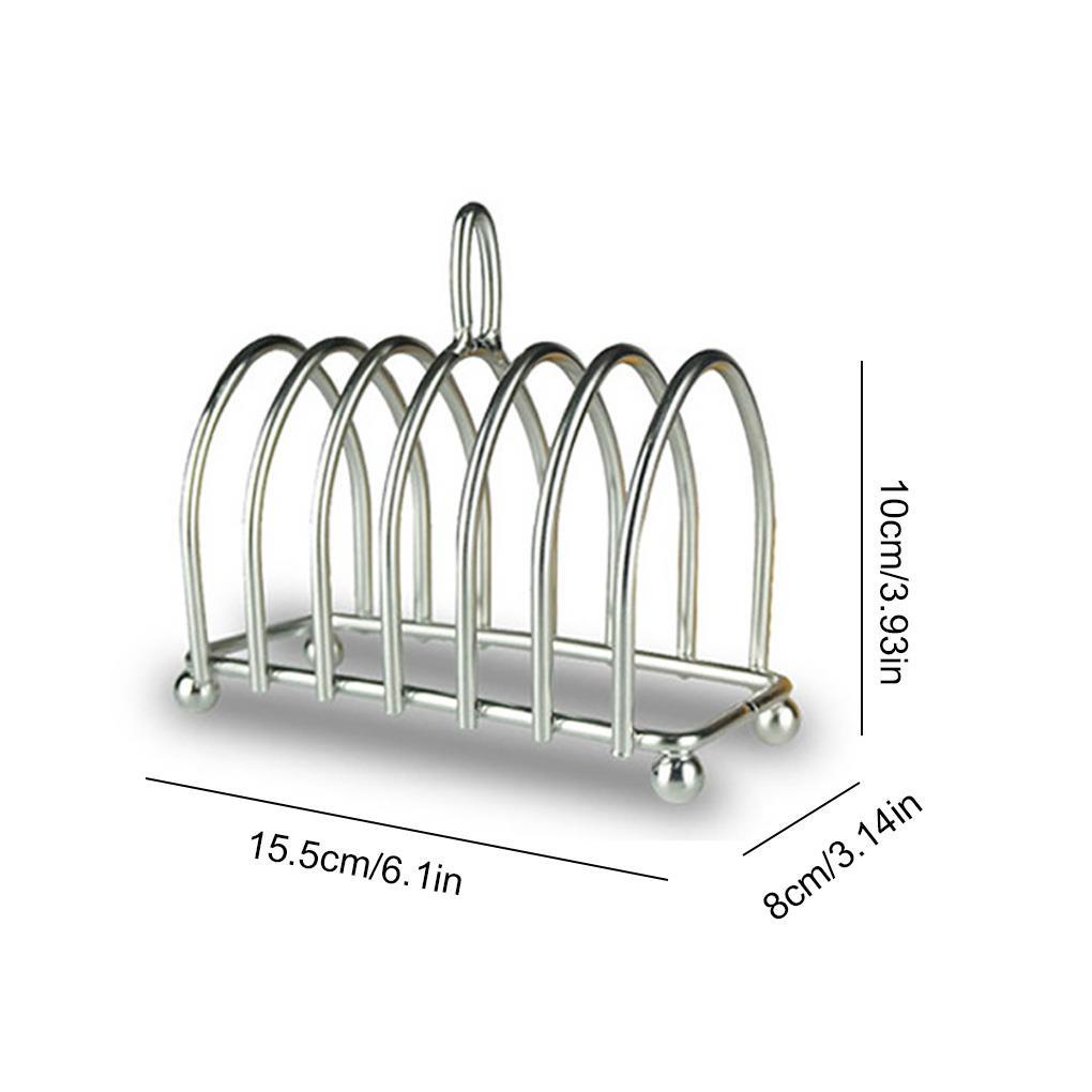 Rak Roti Bakar Bingkai Display Makanan Stainless Perlengkapan Makan Rumah Tangga Nyaman Menyimpan Aksesoris Untuk Dapur Rumah Restoran